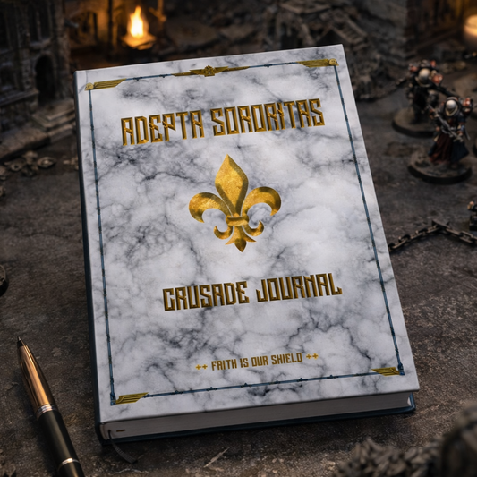 Hardcover version of crusade battle log book