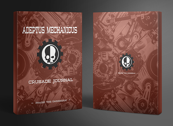 Forge cult crusade campaign journal A4 cover design