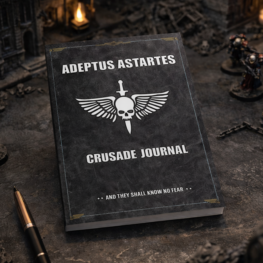 Crusade style campaign logbook for miniature wargaming