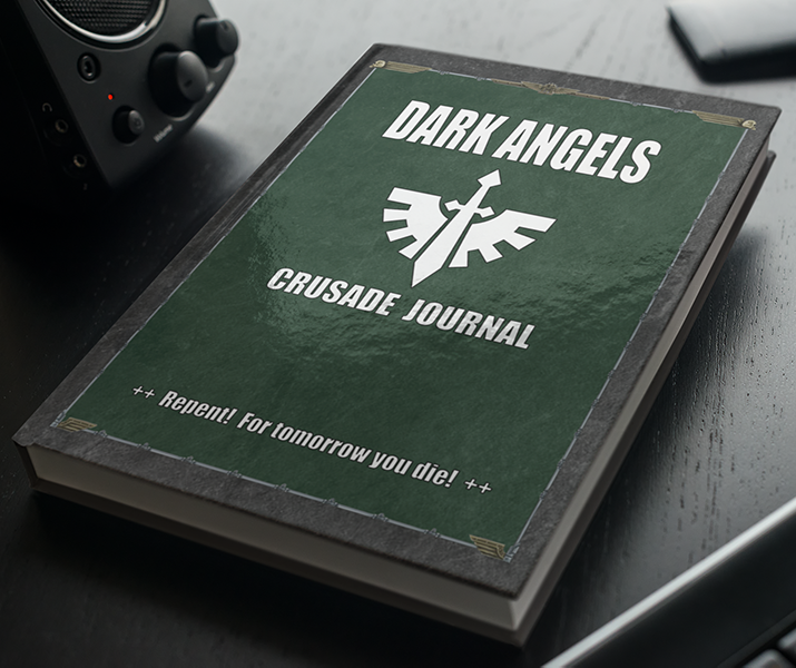 Dark Angels crusade journal A4 hardback edition cover