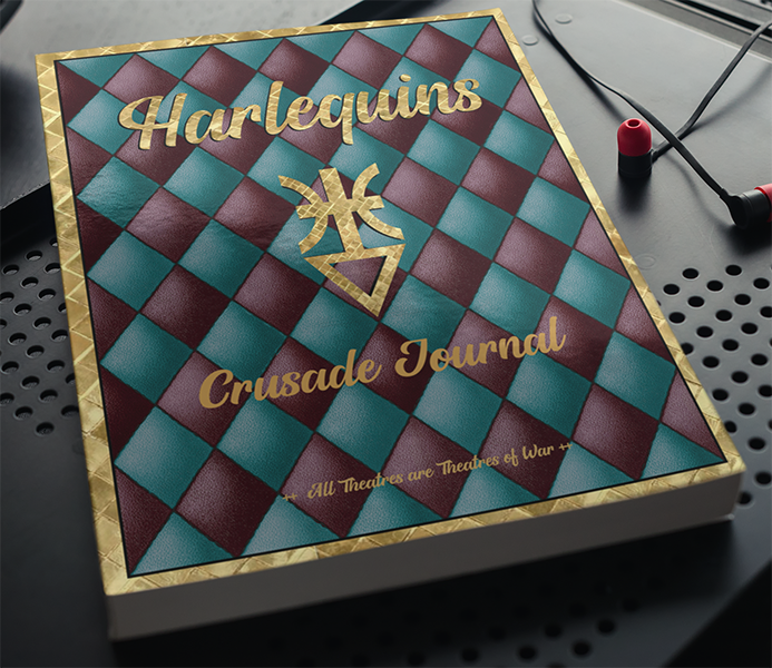 Harlequins crusade journal A4 paperback edition cover