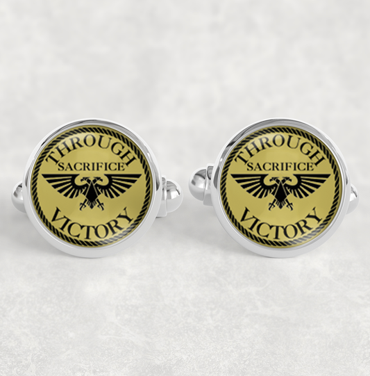 Imperial Chrome Cufflinks – Unique Geeky Gift for Men