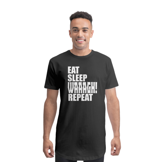Eat Sleep Waaagh Premium Long Body T-Shirt